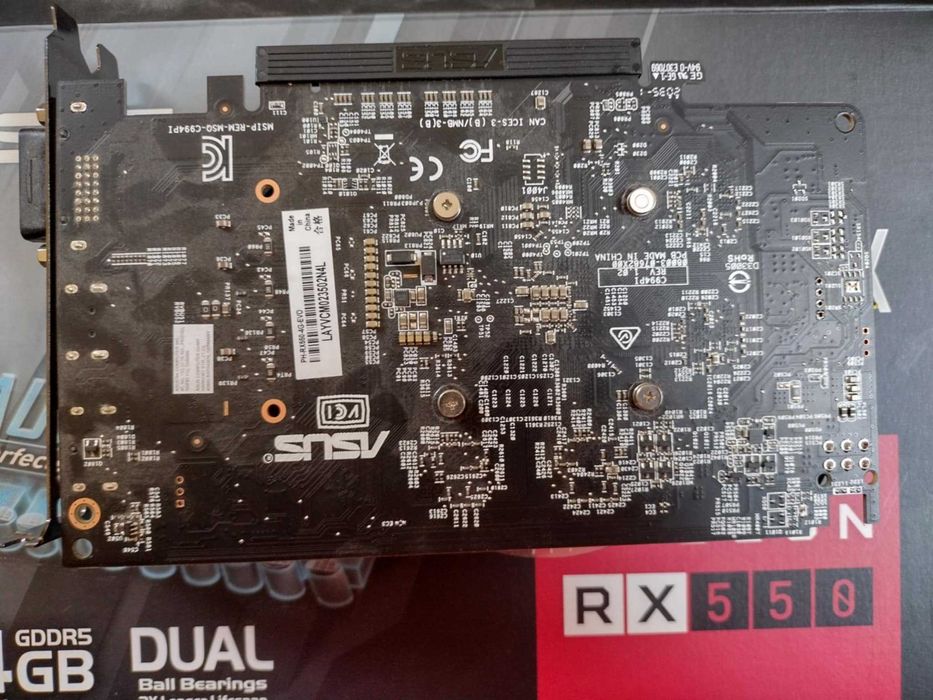 Asus Phoenix Radeon RX 550 Evo 4GB GDDR5