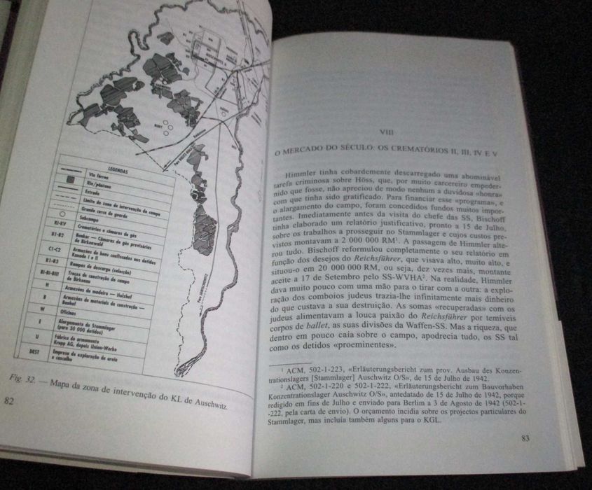 Livro Os Crematórios de Auschwitz Jean-Claude Pressac 1999