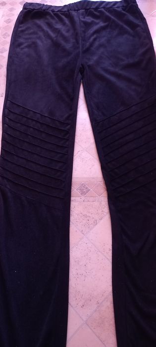 Nowe spodnie/ legginsy zamszowe/ welurowe XS/S + gratis polgolf i kosz