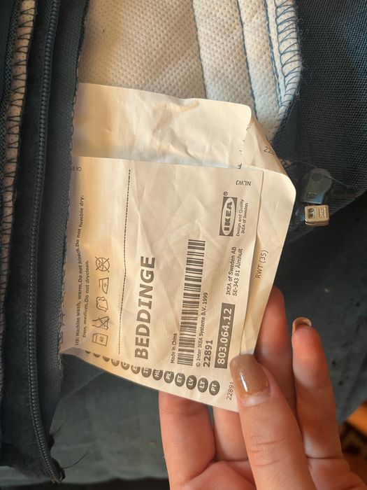 Capa azul para sofá cama