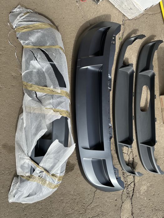 Губа юбка бампера skoda karoq superb 3