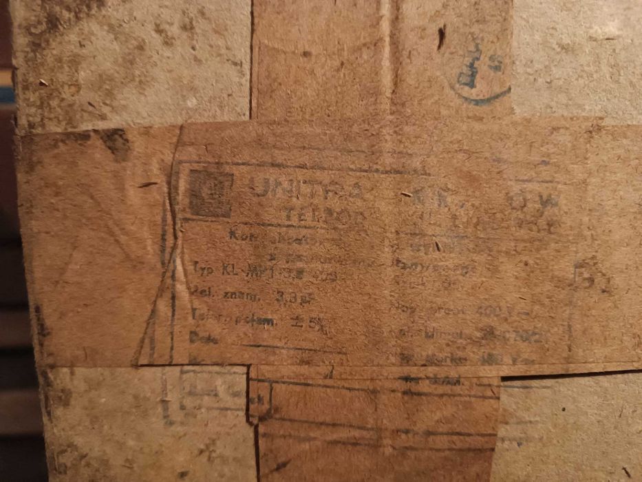 Конденсатори 3,8мкФ*400В TESLA TC830K (WK709) Unitra Telpod KL-MP1