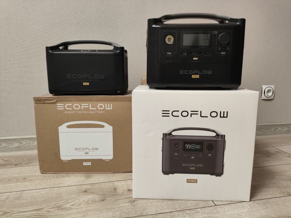Зарядна станція EcoFlow RIVER Pro (720 Вт·год) + додаткова батарея