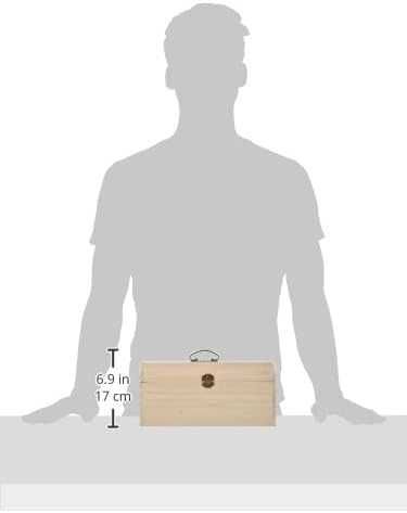 Rayher drewniana skrzynka na drobiazgi 29,5 x 20,5 x 14 cm NOWA