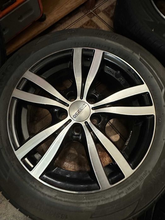 Alufelgi DEZENT 15" 5x100 ET38 + Opony Letnie 185/60 R15 Kumho