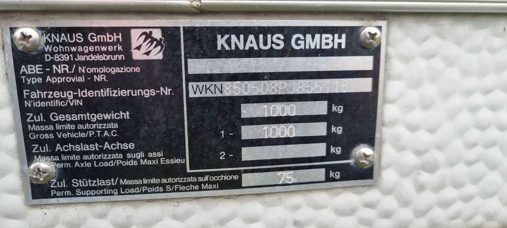 Przyczepa kempingowa Knaus Sudwind