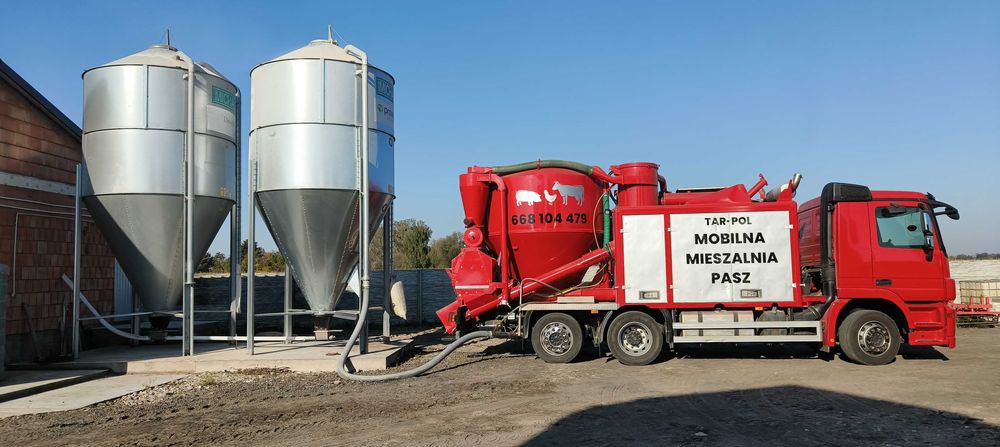 Mobilna Mieszalnia Pasz - Usługi Śrutownik Gniotownik