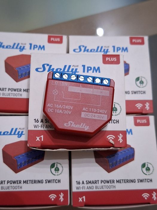 Shelly plus 1pm ( 5 unidades)