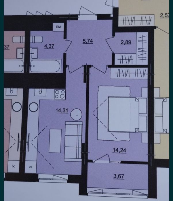 1-кімнатна квартира за адресою вул. Капеланська (площа 46 м²) - Atlanta.ua - фото 4