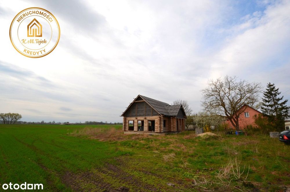 Dom z drewna- Sso duża działka