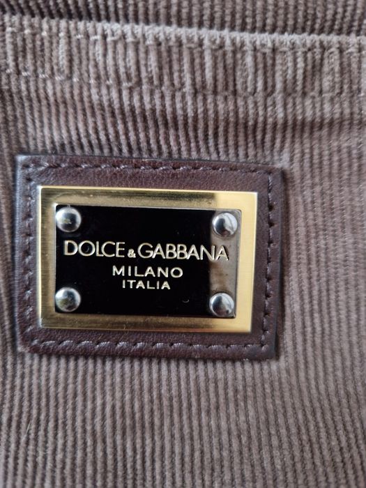 Sztruksowe męskie spodnie Dolce&Gabbana