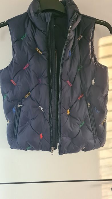 Kamizelka bezrękawnik puchowy Polo Ralph Lauren monogram koń