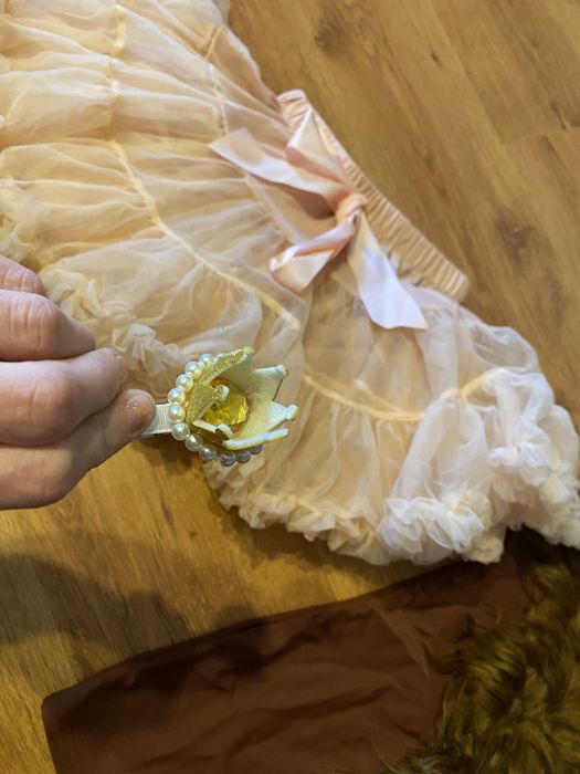 Komplet kostium strój Piękna i Bestia bal karnawałowy