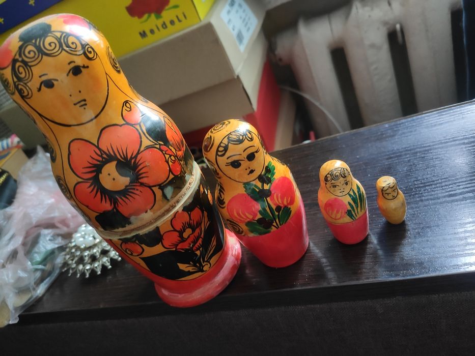 Матрёшка деревянная 4 в 1
