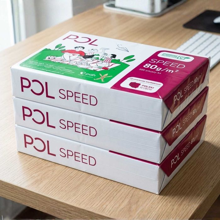Papier ksero A4 80g/m² POLSPEED karton 2500 arkuszy