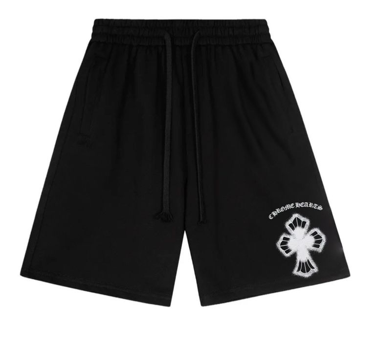 Спортивные шорты Chrome Hearts Logo черные Новинка на лето Хром Хартс
