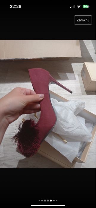 Borodowe szpilki nowe