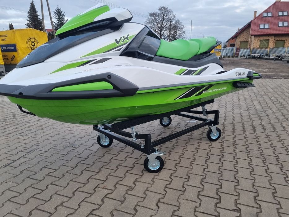 Wózek pod skuter wodny ocynkowany przyczepka do 400 kg skrętne kółka