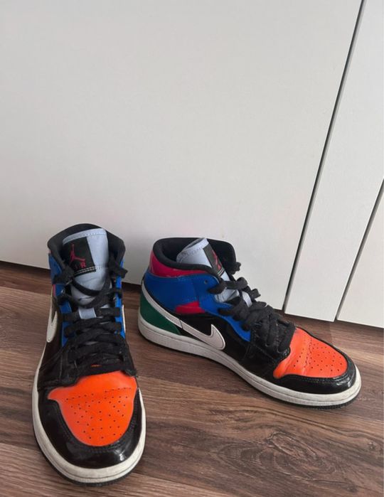 air jordan 1 mid multi patent