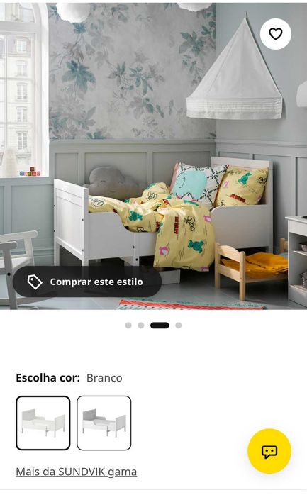 Cama de criança IKEA usada e com colchão incluído