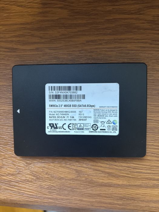 Ssd Samsung/Intel/Hynix/Micron 256-512G