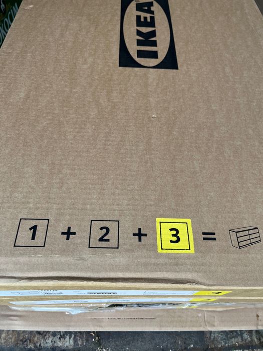 Ikea MALM Komoda, 6 szuflad, okleina dębowa bejcowana na biało, 160x78 cm