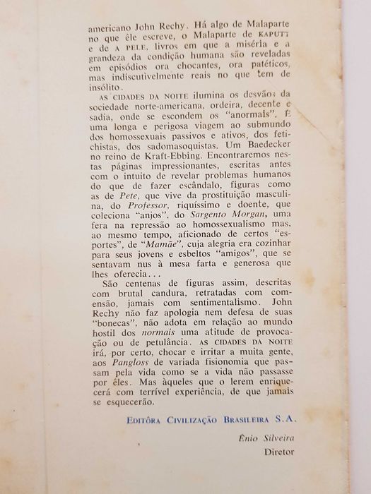 As Cidades da Noite - John Rechy