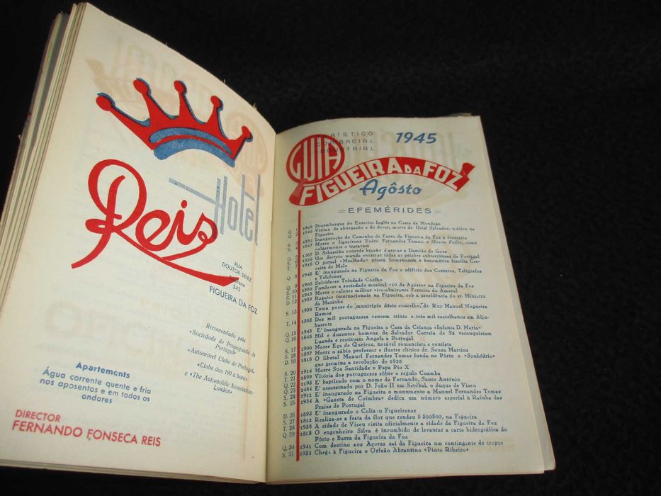 Guia Turístico Comercial Industrial Figueira da Foz Segundo Ano 1945