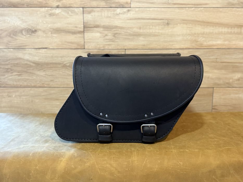 sakwy skórzane motocyklowe czarny mat