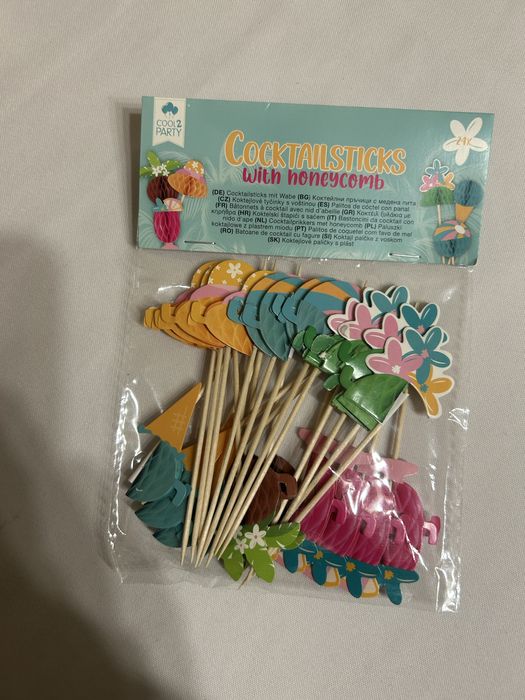 Patyczki koktajlowe do drinków i deserów 3 opakowania nr.8599