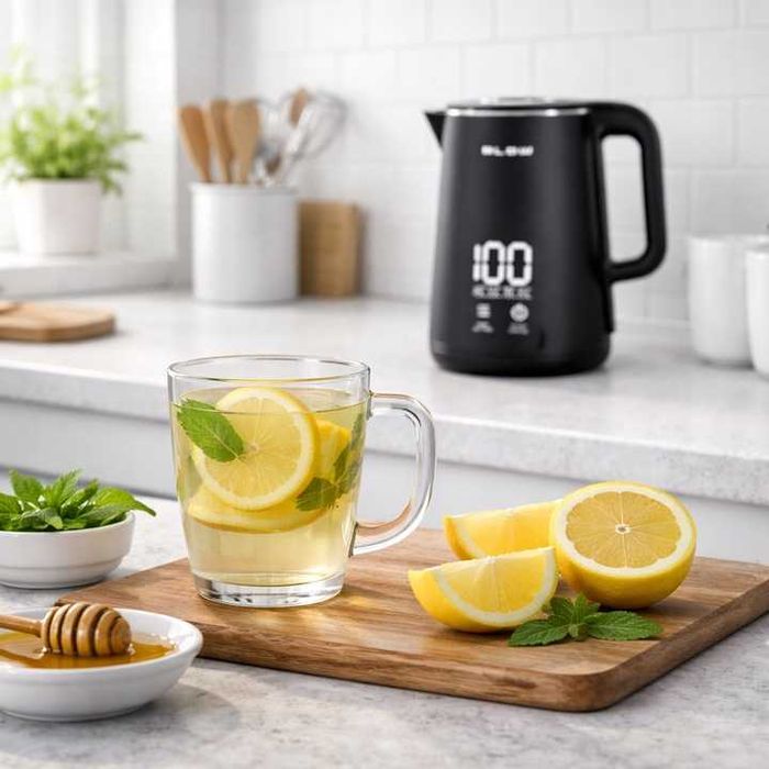 Wyświetlacz LCD Czajnik regulacja temperatury bezprzewodowy 2200W LED