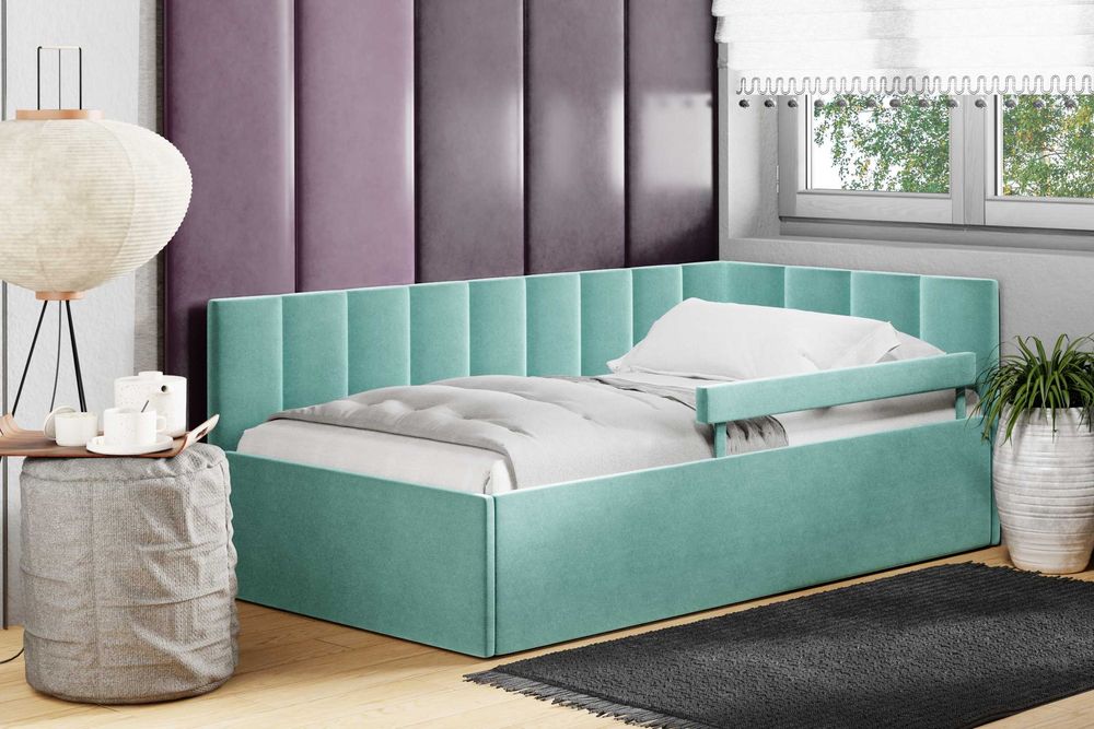 Tapczan Łóżko młodzieżowe z stelażem+ pojemnik szybka wysyłka