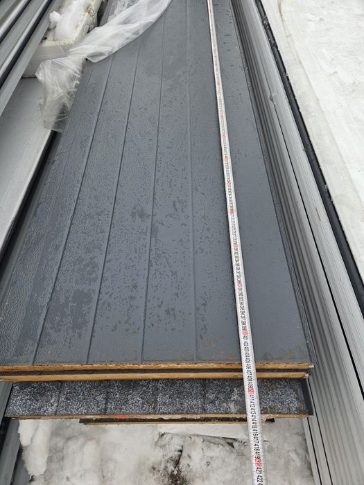 Płyta warstwowa  antracyt PIR 40 mm szer 61 cm dł 400cm