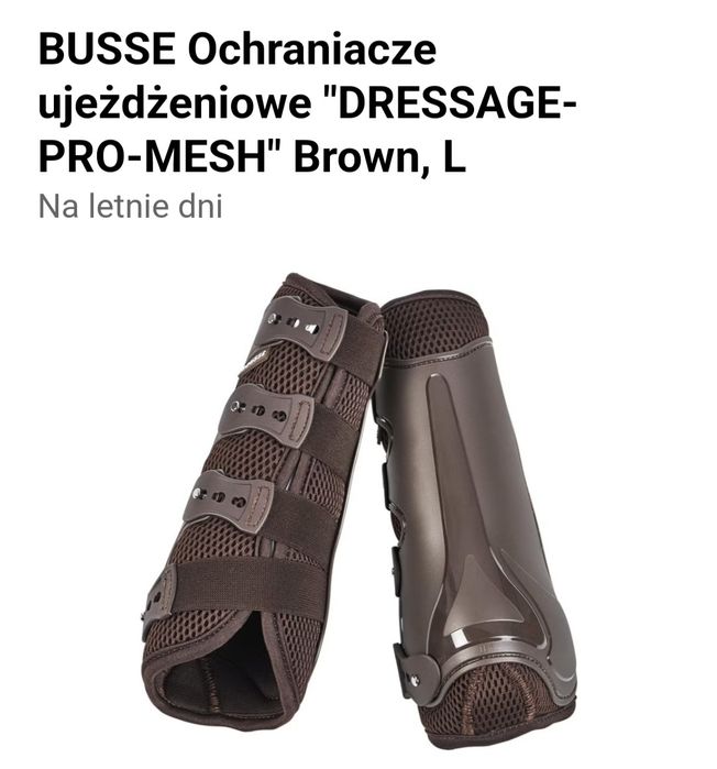 Busse Ochraniacze  Dressage Pro-Mesh braun rozm L