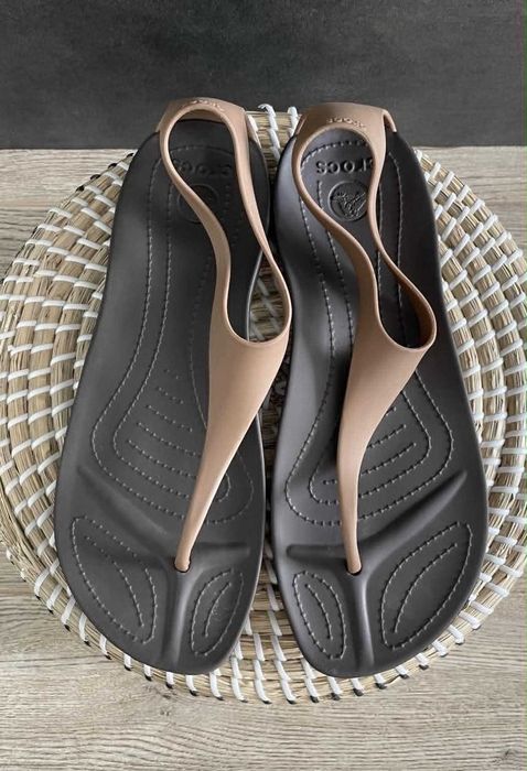 Crocs japonki Sexi Flip Bronze/Espresso W10 41/42