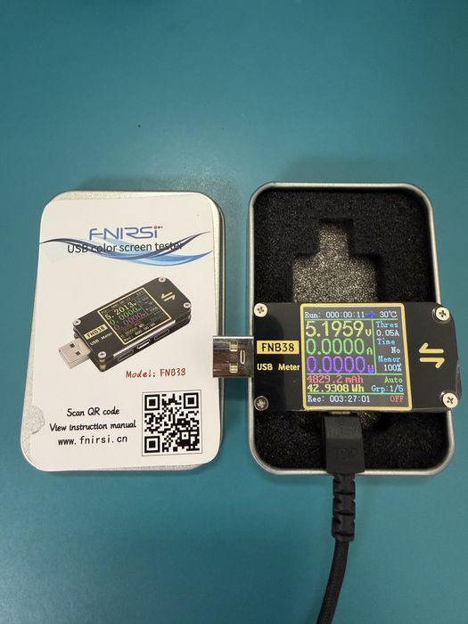 Тестер USB, TyP-C  FNB38 Fnirsi