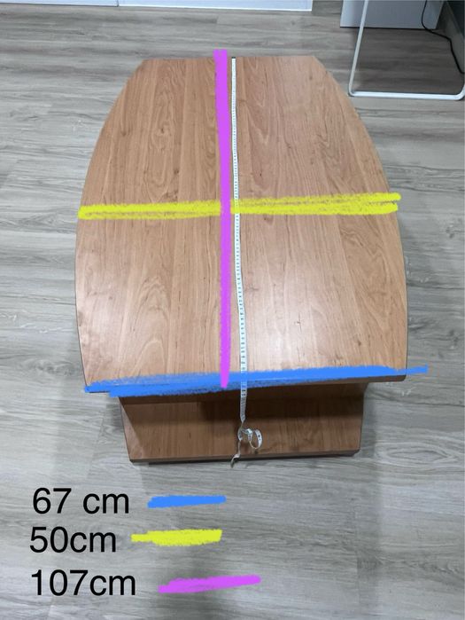 Mesa baixa movel tv com rodas