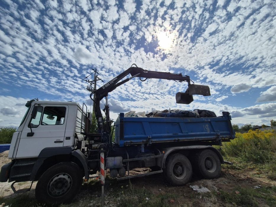 Transport wywóz wywrotka hds łyżka gruz gruzu ziemia odpady śmieci BDO