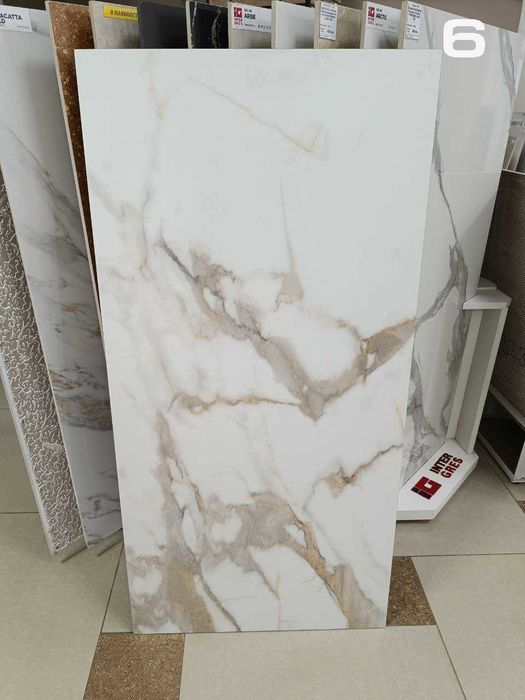 Крупноформатна плитка керамограніт 1200х600 (120х60)