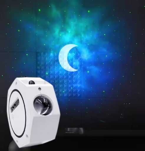ZESTAW Projektor gwiazd rzutnik nieba lampka nocna LED relaksacyjna