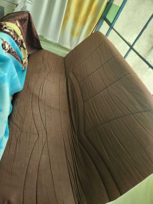 Sofá cama de 3 lugares clic clac castanho