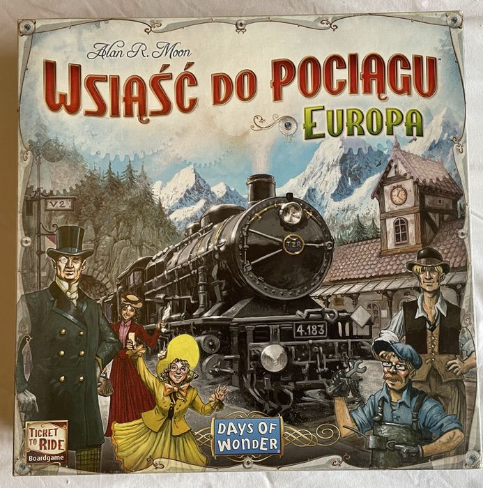 Wsiąść do Pociągu: Europa – gra planszowa, super stan!