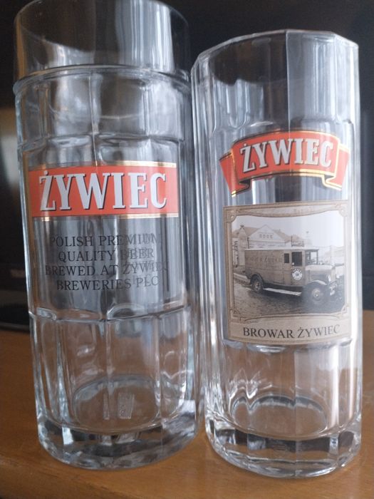 Dwa fantastyczne limitowane szklane kufle z Browaru Żywiec