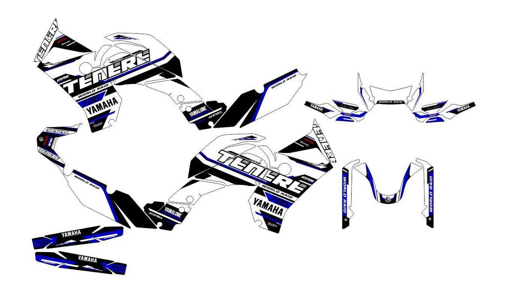 Наклейки Yamaha YZF YZ WR WRF DT XT TTR Tenere 700 85 125 250 450 660