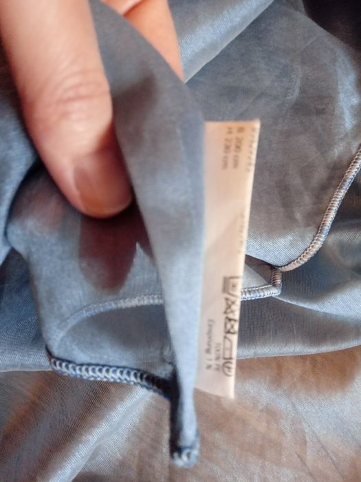 Тюль блакитного кольору, нова, 1 шт.