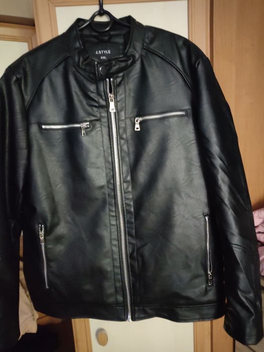 Kurtka męska ze skóry ekologicznej