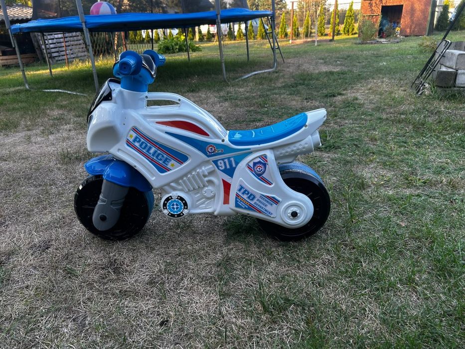 Używany jeździk,  TechnoK, motor policyjny.