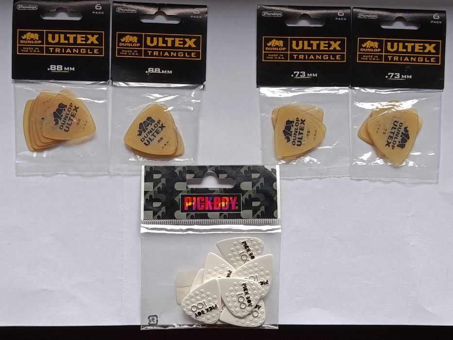 Kostki gitarowe Dunlop Ultex Triangle 0,88 , 0,73