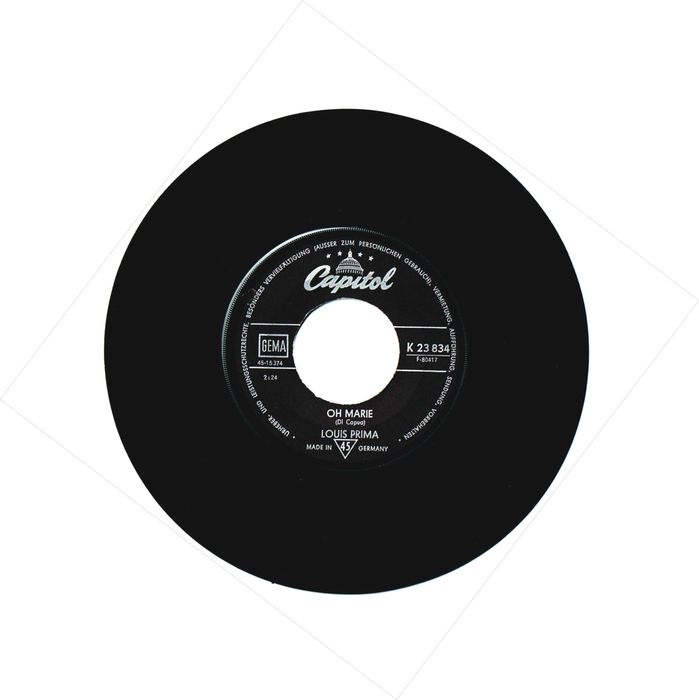 Louis Prima - Buena Sera - Oh Marie - 1958 45 Rpm - Germany