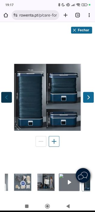 Máquina de engomar a vapor Care for you first Rowenta